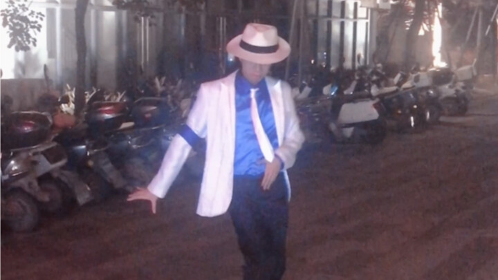 Socially anxious people dancing to Michael Jackson in public on the street?