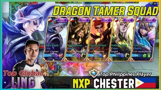 5 Dragon Tamer Epic Skin Squad, ft. NXP Chester Ling Night Shade | Top Philippines Player