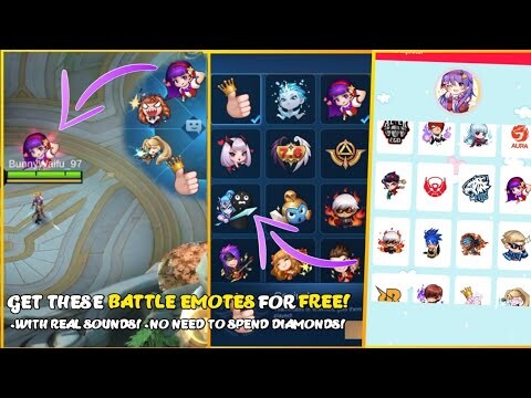 「 UPDATE 」GET THESE BATTLE EMOTES FOR FREE! NO NEED TO SPEND DIAMONDS! | •SUPPORT ABC FILESYSTEM!