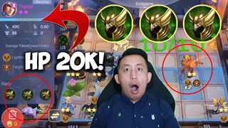 Kombo TANK Magic Chess TIGREAL TRIPLE HELM DARAH 20K!! MUSUH MATI-MATI SENDIRI!!