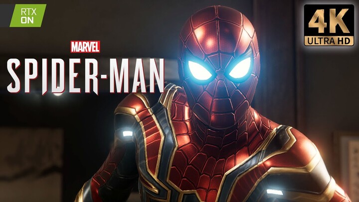 SPIDER-MAN REMASTERED PC Iron Spider Suit Gameplay Saving MJ - 4K ULTRA HD (4K60FPS PC)