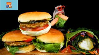 Mukbang hamburger #anngon