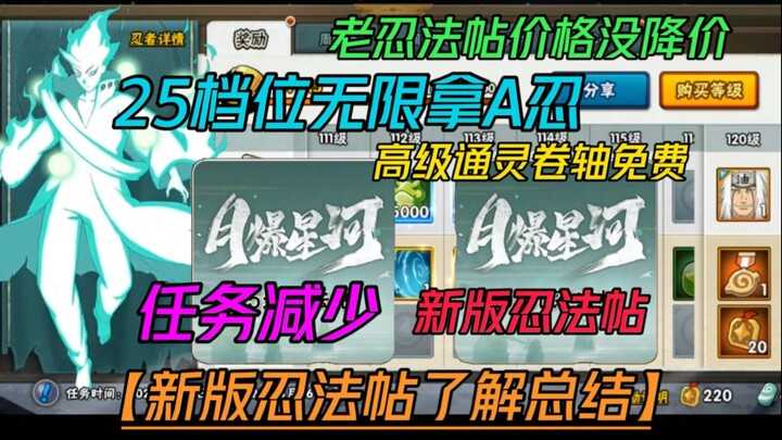 New edition of the Shinobi Scroll: Unlock the “Unlimited Refills” quest to shorten the cooldown—grab