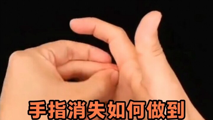 The fingers disappear, you will understand after watching it a few times.