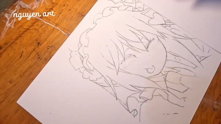 •|| Drawing Tohru in Kobayashi •|| vẽ Tohru trong Kobayashi ,cô bé rồng !!