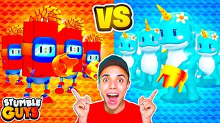 BATALLA de SKINS *TNT vs BALLENA* en STUMBLE GUYS! 😱 *épico*