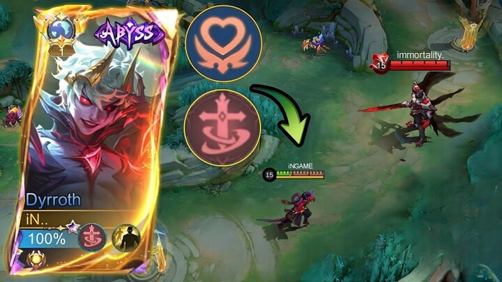 DYRROTH NEW META ITEM AND EMBLEM TO BEAT IMMORTAL BROKEN HERO - MLBB