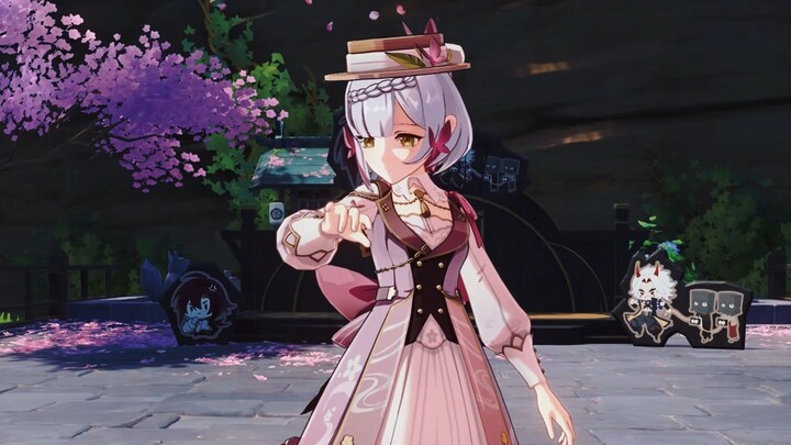 Noelle: The weight of the skirt is so comforting.