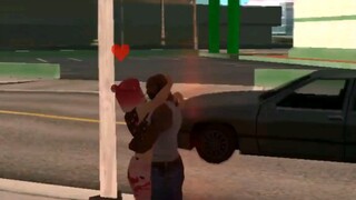 GTA SA:当cj在路边强吻小姐姐会发生什么