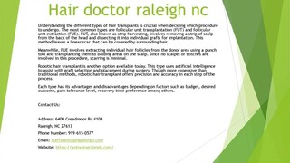 Hair doctor raleigh nc