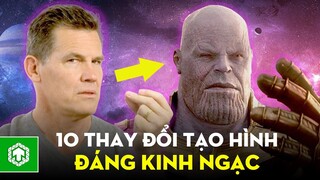 Top 10 Thay Đổi Tạo Hình Đáng Kinh Ngạc Của Phim Hollywood | Ten Tickers
