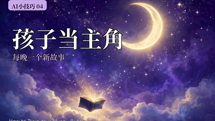 AI妙招 04｜讲一个孩子是主角的睡前故事