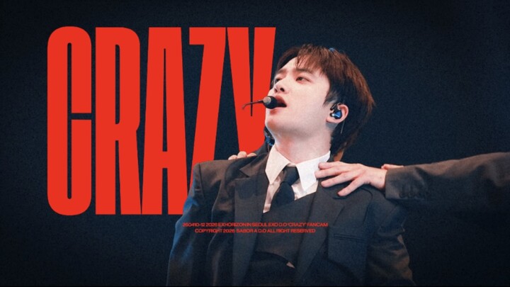 【Doh Kyung-soo/4K】Rekaman langsung lagu ritme EXO yang legendaris “Crazy” di konser tur keenam babak