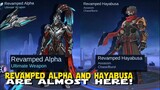 REVAMPED HAYABUSA AND ALPHA ARE ALMOST HERE! | REVAMPED ALPHA IN ADVANCED SERVER! MOBILE LEGENDS!