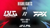 BLG vs FPX | Highlights - Game 1 | Tuần 8 Ngày 4 | LPL Mùa Hè 2022