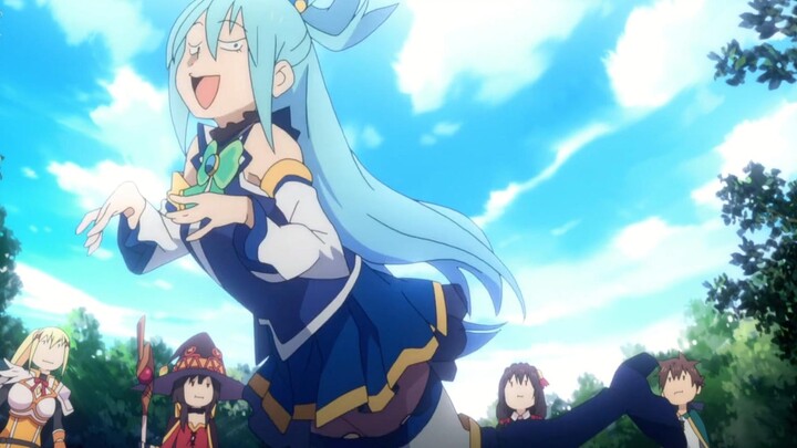 Crazy taunt from Aqua, the goddess of wisdom!