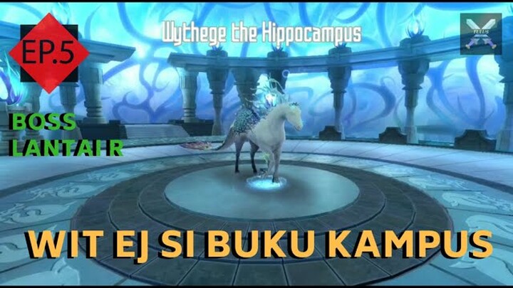 SAO IF Indonesia - Eps.5  Melawan kuda laut di lantai 4 (4th floor boss Game Play)