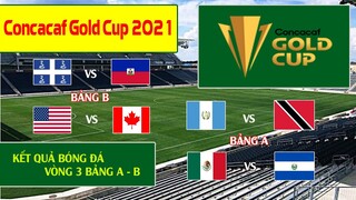 kết quả bóng đá goldcup 2021 vòng 3 bảng A và bảng B