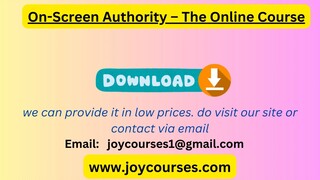 On-Screen Authority – The Online Course