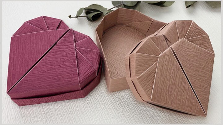 Cách gói quà | Dạy gấp hộp quà hình trái tim origami (cách gấp hộp quà)