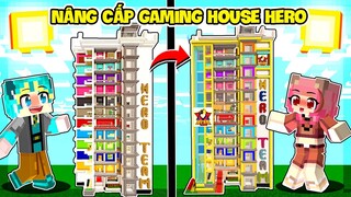 GẤU MORA THỬ THÁCH 24H NÂNG CẤP GAMING HOUSE SIÊU VIP LÀNG HERO TEAM CÙNG YABUN MINECRAFT