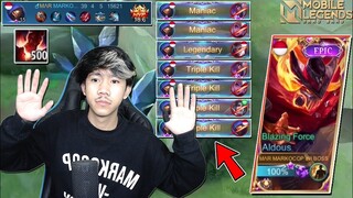 ALDOUS 500 STACK MODE MAYHEM SEKALI SEREPET MUSUH HILANG - Mobile legends