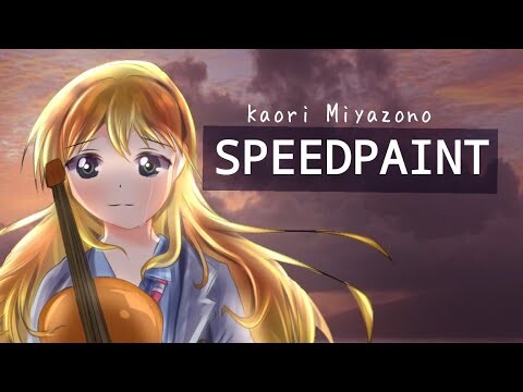 KAORI MIYAZONO SPEED PAINT | SHIGATSU WA KIMI NO USO (YOUR LIE IN APRIL)
