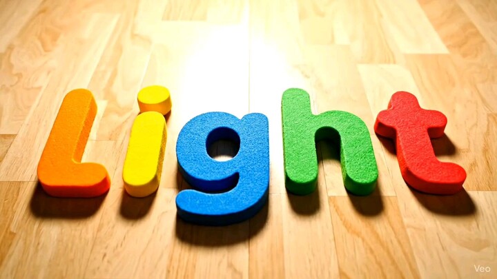 Light and Glow Words in Dark background