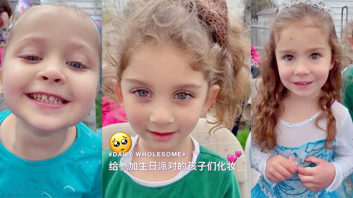 Today I’m doing makeup for the kids at the birthday party 🤗