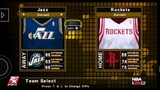 NBA 2K13 (PSP) Jazz vs Rockets, Game 4, Semis, My Career, Season 2. PPSSPP emulator.