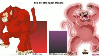 15 Strongest Oozaru / Great Ape