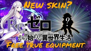 NEW SKIN | FREE TRUE EQUIPMENT | RE: ZERO | [GRAND SUMMONERS GL]