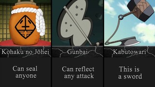 All Artifacts And Legendary Weapons in Naruto