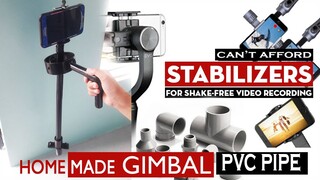 how to make DIY GIMBAL-STABILIZER For Smartphone using PVC Pipe