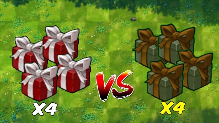 PVZ Fusion挑战 - 4株随机植物对战4个随机僵尸 - 谁会赢？