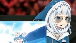 [GawrGura Cooked Meat] Berbicara tentang adegan dia berselancar di pv anime, dia sekali lagi menekan