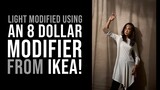 Creative Portraits using an 8 Dollar Modifier from IKEA! A Photography Demo and Lighting Tutorial.