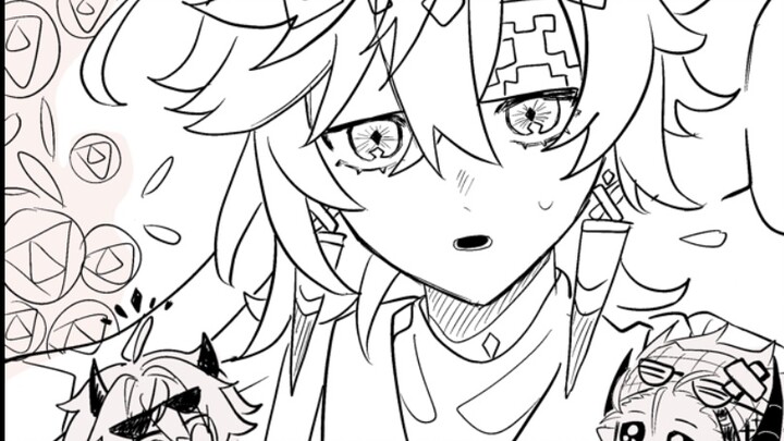 [Genshin Impact / Jogi] Stunning straight man in EDH Cafe