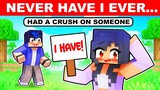 Minecraft but NEVER HAVE I EVER...