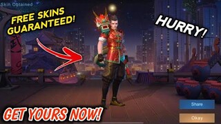 EVENT! FREE EPIC SKINS GUARANTEED! GET YOURS NOW MOBILE LEGENDS