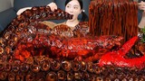 130CM 초대왕 문어다리 🐙 직접 만든 랍스터 해물 볶음 짜장 먹방 Giant Octopus Lobster Jjajang Seafood Mukbang ASMR Ssoyoung