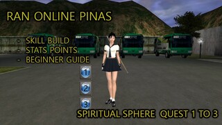 Newbie Tutorial in Ran Online Pinas Part 1