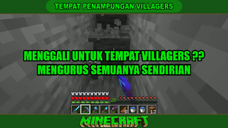 TEMPAT PENAMPUNGAN VILLAGERS DI RUANG BAWAH ❓❓❗❗