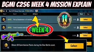 Season c2s6 M11 week 4 mission explain)Pubg Mobile rp mission | Bgmi week 4 mission explain