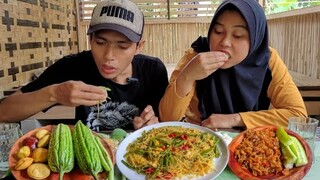 Wah.. Jadi Senikmat Ini, Olahan Buncis TerEnak , SAMBEL Teri REBON Pedas, Lalab JENGKOL, PARE Mentah