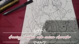 drawing random cute anime character I found|lineart|