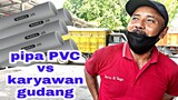 REVIEW PIPA PVC RUMAHAN UKURAN 1/2INCH & KESERUAN KARYAWAN GUDANG PIPA PVC SA'AT BEKERJA