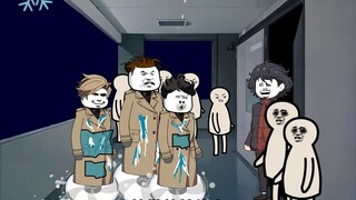 The survivors gradually lost their minds and began to loot things.