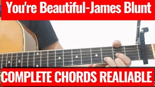 James Blunt - You're Beautiful Guitar Chords Tutorial Made for ADVANCED Levels