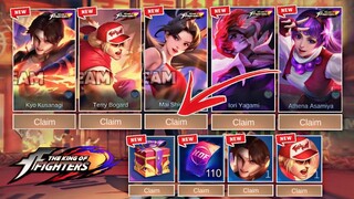 NEW KOF 2024! CLAIM YOUR KOF 97' SKIN AND KOF TICKET DRAWS + REWARDS! FREE SKIN! | MOBILE LEGENDS